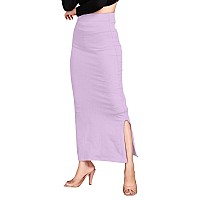 ALYNE Lycra Saree Shapewear Petticoat for Women Womens Blended FullElastic Saree Shapewear L LAVENDER