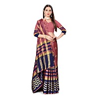 GRECIILOOKS Womens Cotton Silk Casual Saree For Women Pink