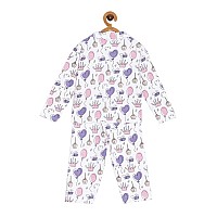 The Mom Store Baby Pajama Set 100 Cotton Nightwear Sleepwear For Newborn And For Infant Soft Comfortable Princess P