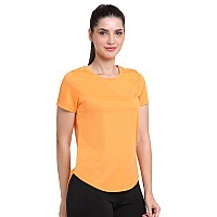 Invincible Womens Open Back Top New Orange Color Small