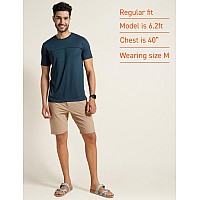 Damensch Breeeze Regular Fit Ultralight Solid Tshirts Shorts For Men Premium Combed Cotton Vortex Blend Superior Gold Finish