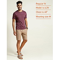 Damensch Breeeze Regular Fit Ultralight Solid Tshirts Shorts For Men Premium Combed Cotton Vortex Blend Superior Gold Finish