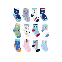 Neobaby Anti Slip Grip Socks For Kids Babies Boys Girls Assortedrandom Designs