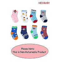 Neobaby Anti Slip Grip Socks For Kids Babies Boys Girls Assortedrandom Designs