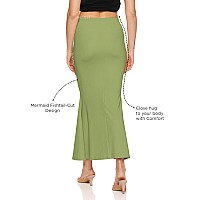 Zornitsa Lycra Saree Shapewear Petticoat For Women Skirts For Women Parrot Green Xl