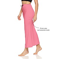 Zornitsa Lycra Saree Shapewear Petticoat For Women Skirts For Women Light Pink Xl