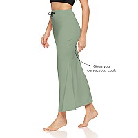 Zornitsa Lycra Saree Shapewear Petticoat For Women Skirts For Women Olive Green M