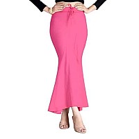 Symvi Cotton Blended Saree Shapewear for Woman XL Pink