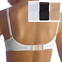 Bureaucrat Elastic Bra Hook Extender2 Hook3 Eye 3 Hook3 Eye With Extra Elastic Increase Band Lengthbra Hook Extender Co