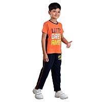 Clothe Funn Boys Coordinate Set Orange Navy 1112 Years