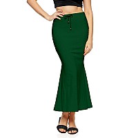 Chetmika Women Saree Shapewear Petticoat Green XL