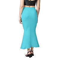 Chetmika Women Saree Shapewear Petticoat Sky Blue XXL