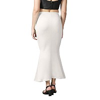 Chetmika Women Saree Shapewear Petticoat White M