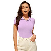 Sugathari Womens Girls Purple Short Sleeve Top For Women Tops Tshirts For Girls Top 44 Purple L