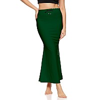 Zornitsa Lycra Saree Shapewear Petticoat For Women Skirts For Women Dark Green M