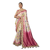 MANOHARI Latest Pattern Hotfix Stone Work Banarasi Saree For Women_Mn1871 - Silk