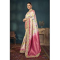 MANOHARI Latest Pattern Hotfix Stone Work Banarasi Saree For Women_Mn1871 - Silk