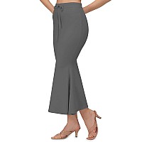 XOYA Lycra Blended Saree Shapewear for WomenFishcut Fit Shapewear Petticoat for Women Saree - Dark Grey S