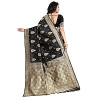 C J Enterprise Womens Pure Soft Kanjivaram Silk Saree Banarasi Design Wear Pattu Sarees Latest Party Cotton Sari collections Wit