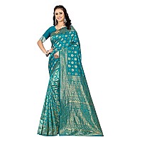 Sugathari Womens Banarasi Saree Pure Kanjivaram Silk Saree Soft new ladies 2023 Design Wear Pattu Sarees Latest Cotton Party Sari collections With Blouse Piece for Wedding sadi (SAM PARI-161 RAMA)