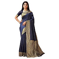 Sugathari Womens Banarasi Saree Pure Kanjivaram Silk Saree Soft new ladies 2023 Design Wear Sarees Latest Cotton Party Sari coll