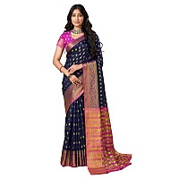 Sugathari Womens Banarasi Saree Pure Kanjivaram Silk Saree Soft new ladies 2023 Design Wear Pattu Sarees Latest Party Sari colle