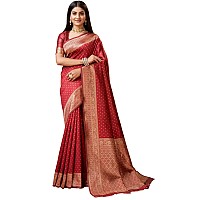 Sugathari Womens Banarasi Saree Pure Kanjivaram Silk Saree SAM PARI113 MAROON