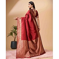 Sugathari Womens Banarasi Saree Pure Kanjivaram Silk Saree SAM PARI113 MAROON