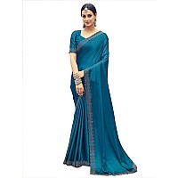 Satrani Womens Silk Saree 3431S290NTeal