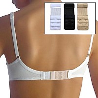 Bureaucrat Elastic Bra Hook Extender2Hook3 Eye 3Hook3Eye With Extra Elastic Increase Band Lengthbra Hook Extender Combo