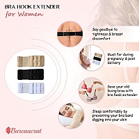 Bureaucrat Elastic Bra Hook Extender2Hook3 Eye 3Hook3Eye With Extra Elastic Increase Band Lengthbra Hook Extender Combo