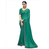 Satrani Womens Silk Saree 3431S286NRama Green