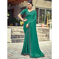 Satrani Womens Silk Saree 3431S286NRama Green