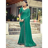 Satrani Womens Silk Saree 3431S286NRama Green