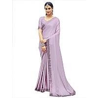 Satrani Womens Silk Saree 3431S283NLavender