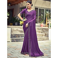 Satrani Womens Silk Saree 3431S284NDark Purple