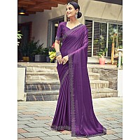 Satrani Womens Silk Saree 3431S284NDark Purple