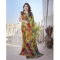 Yashika Womens Elegant Chiffon Saree Ensemble with Blouse Fabric Embrace Trendy Style in this Exquisite Ethnic Attire AZYSP