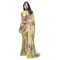 Yashika Womens Elegant Chiffon Saree Set with Blouse Piece Elevate Your Style with This Trendy Ensemble AZYSP1DIPTI PISTA