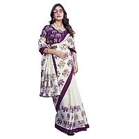 Priyashi Plain Art Silk Saree for Womens AZPYP3SANVI Purple