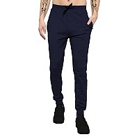 Lookmark Mens Solid Lycra Blend Lounge Wear Trendy Track Pant With Pockets Ideal For Night Day Or Casual Wear Azlmogtrackpa