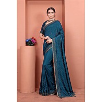 SWADESI STUFF Vichitra Silk Saree with Banglory Silk Blouse Stunning Crystal Fix Embellishments LATEST Wear for Women Firoz