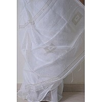 Sareekatha Womens Pure Cotton Saree for women with Blouse White