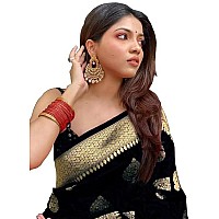 C J Enterprise Womens Banarasi Saree Pure Kanjivaram Silk Saree Soft Design Wear Pattu Sarees Latest Cotton With Blouse Piece Ka