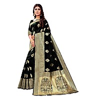 C J Enterprise Womens Banarasi Saree Pure Kanjivaram Silk Saree Soft Design Wear Pattu Sarees Latest Cotton With Blouse Piece Ka