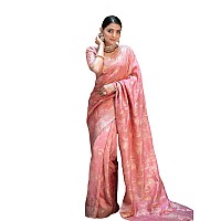 C J Enterprise Womens Pure Kanjivaram Silk Saree Soft Banarasi Design Wear Kanchipuram Pattu Sarees Party Latest Cotton With Blo