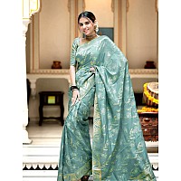 C J Enterprise Womens Pure Kanjivaram Silk Saree Soft Banarasi Design Wear Kanchipuram Pattu Sarees Party Latest Cotton With Blo