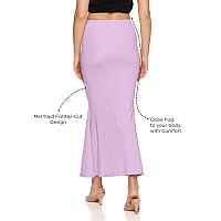 Zornitsa Lycra Saree Shapewear Petticoat For Women Skirts For Women Lavender Xl