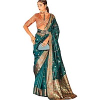 GRECIILOOKS Womens Cotton Silk Floral Regular Saree GLS2334RamaFree