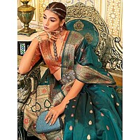 GRECIILOOKS Womens Cotton Silk Floral Regular Saree GLS2334RamaFree